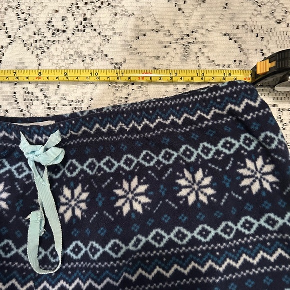 Carole Hochman Navy and White Snowflake Pajama Pants - Picture 4 of 5